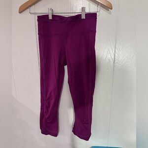 lululemon athletica Plum Capri Leggings